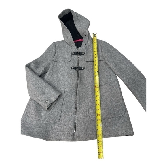 ZARA Woman Gray Wool blend Coat size M - Picture 7 of 12